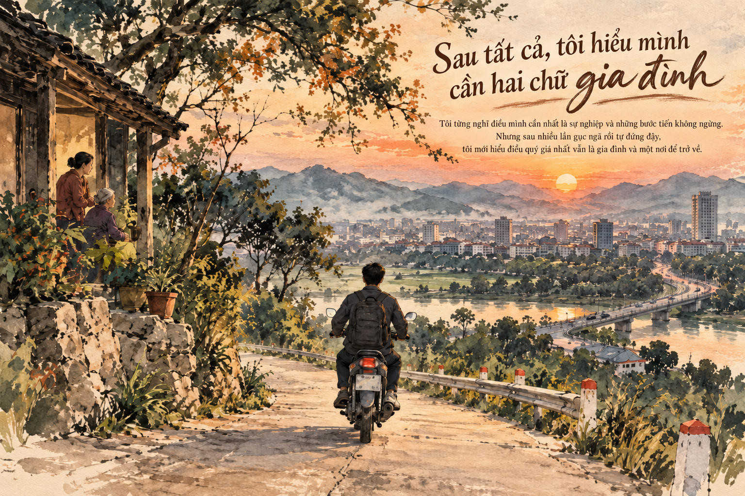 Sau tất cả, tôi hiểu mình cần hai chữ gia đình