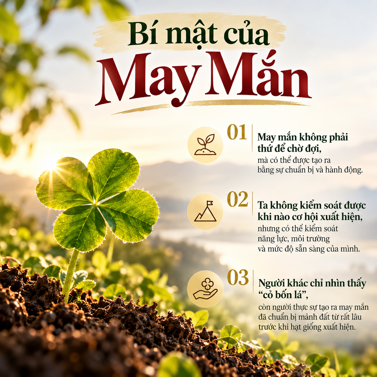 Bí mật của May Mắn: May mắn không phải thứ để chờ đợi, mà là thứ có thể tạo ra