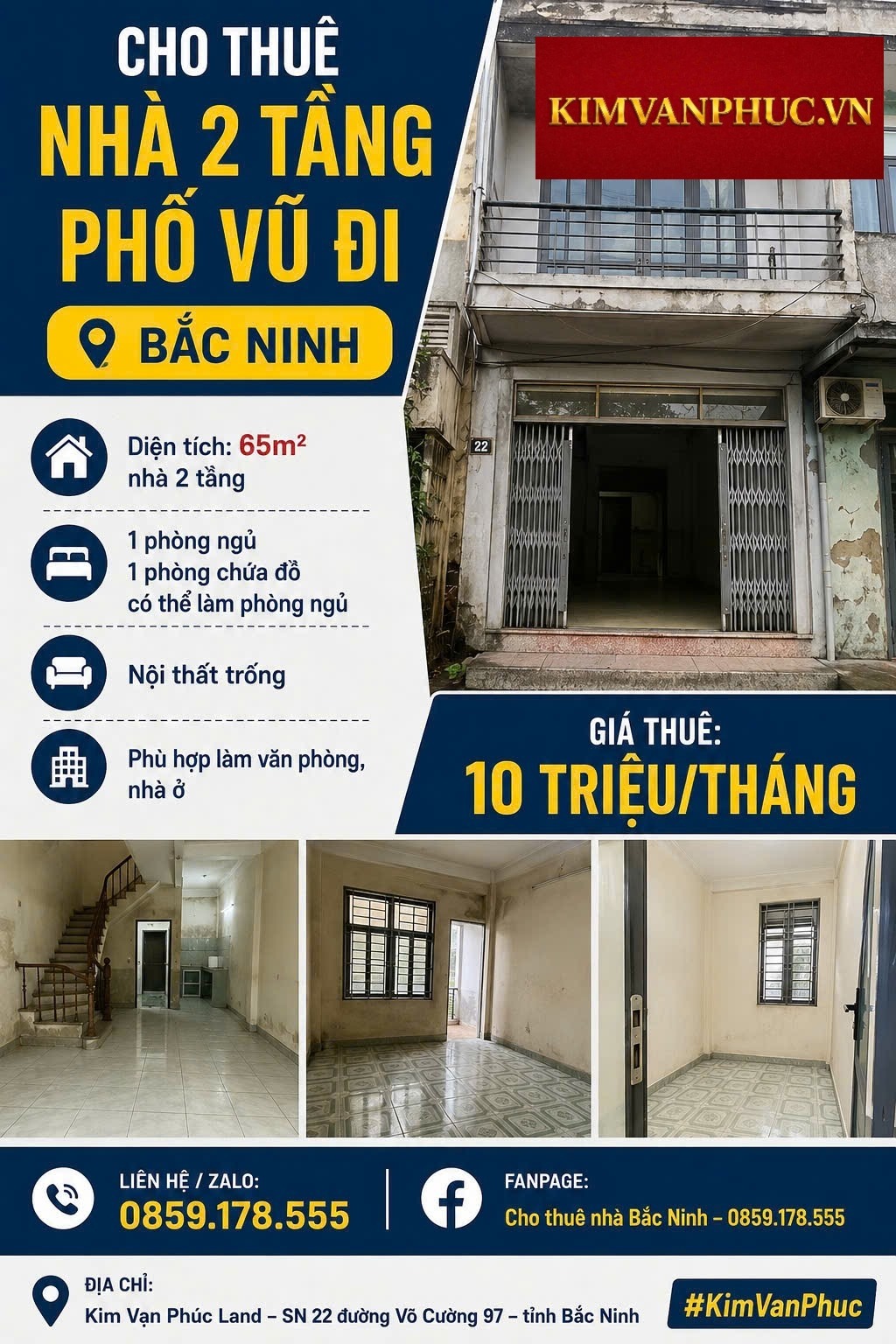 T90 CHO THUÊ CẢ NHÀ PHỐ VŨ ĐẠI PHÚC – BẮC NINH 